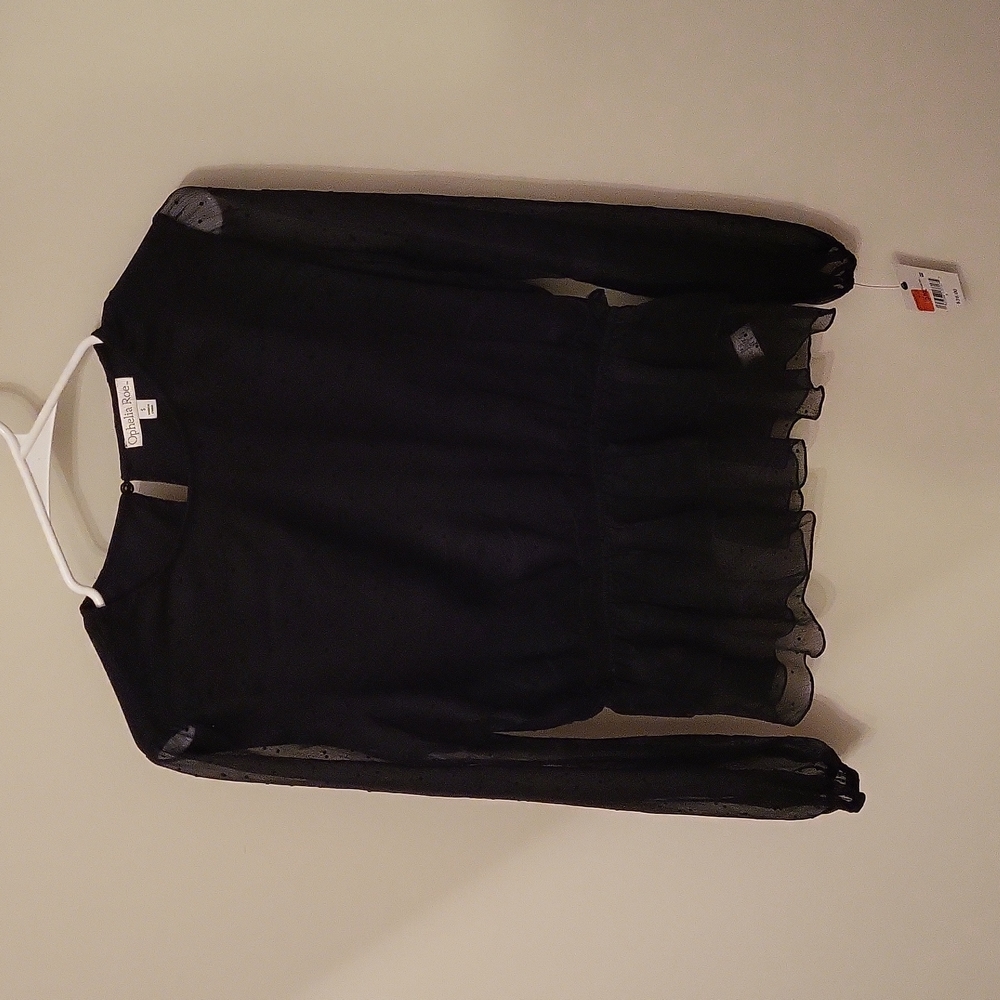 Ophelia Roe Black Top Size Small